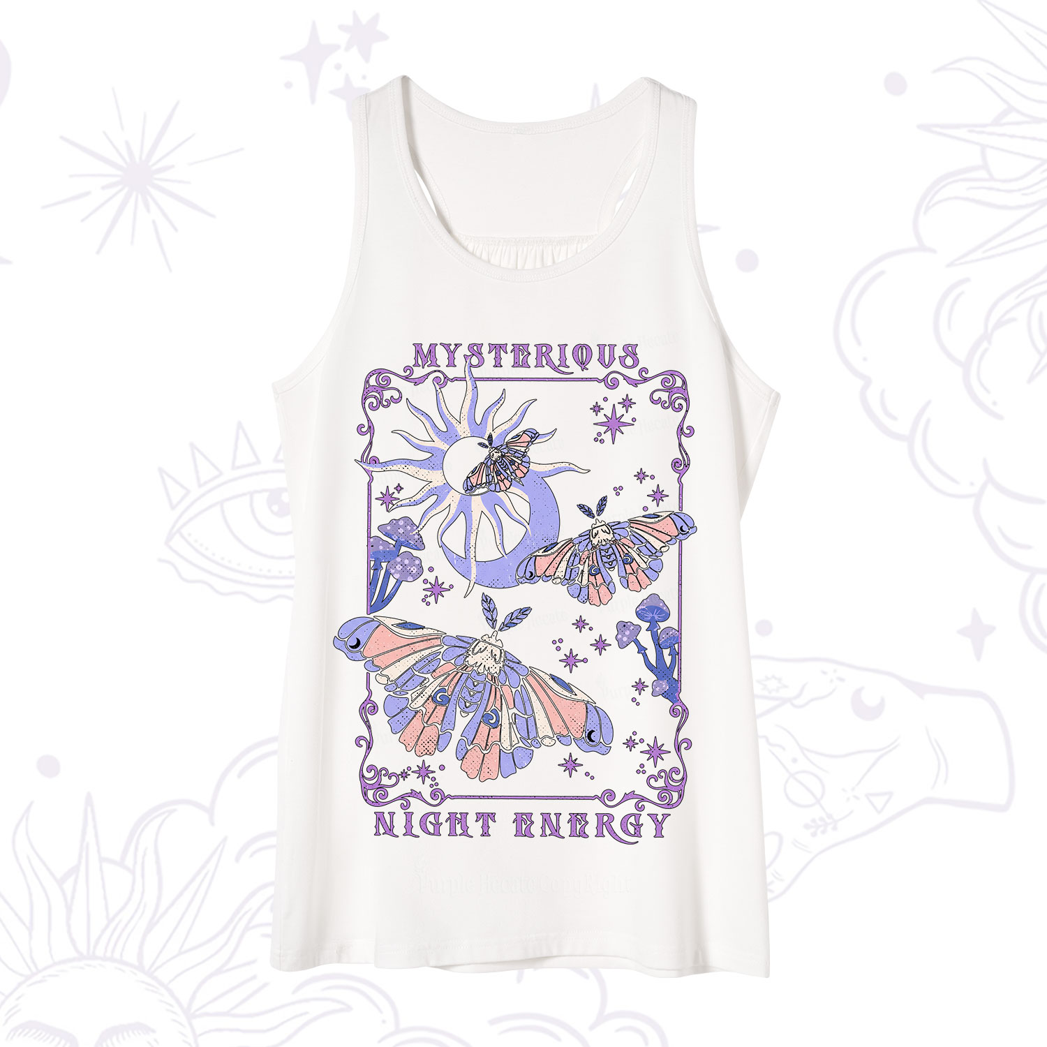 Purplehecate Mysterious Night Energy Moth Tank