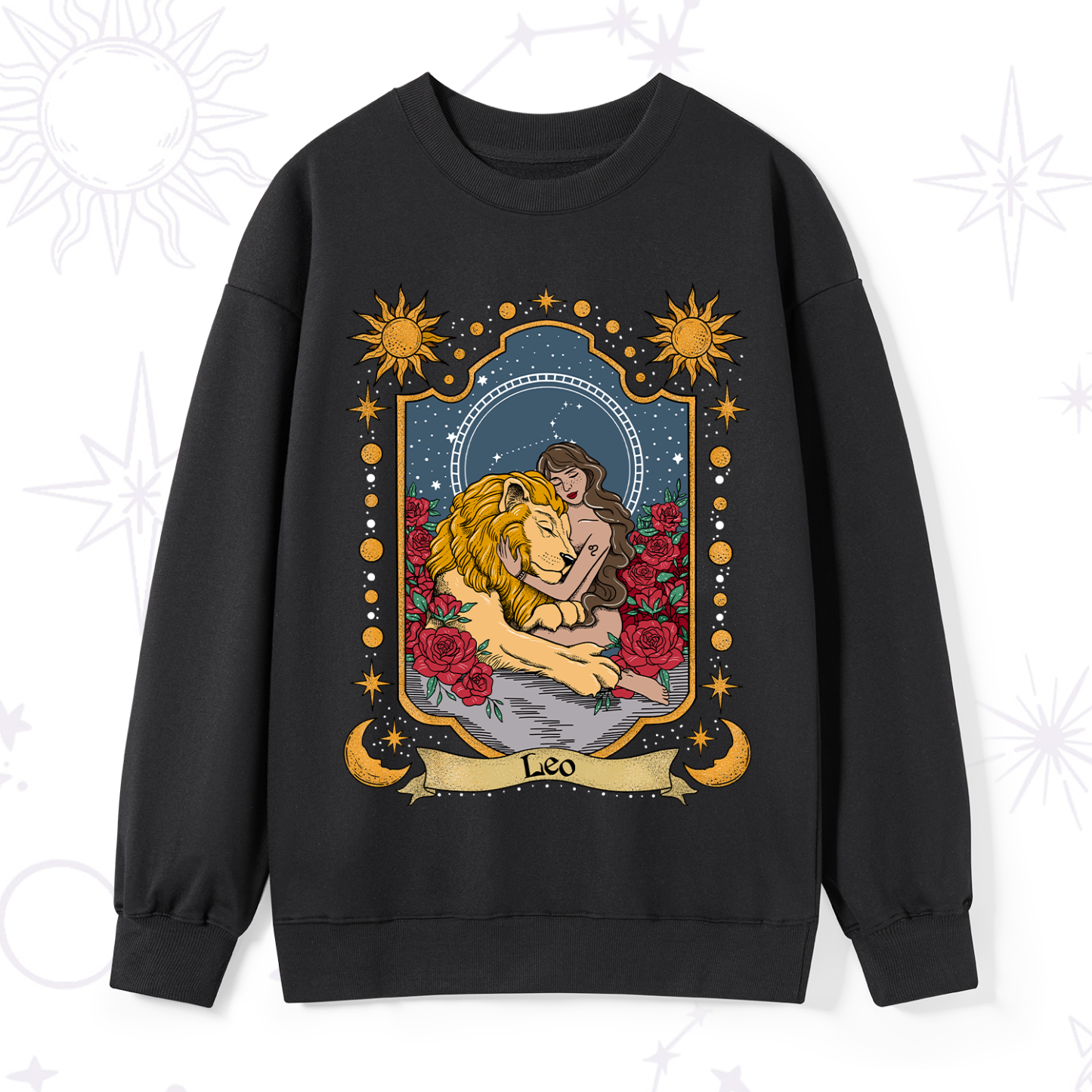 Magic Purplehecate Leo Zodiac Sweatshirt