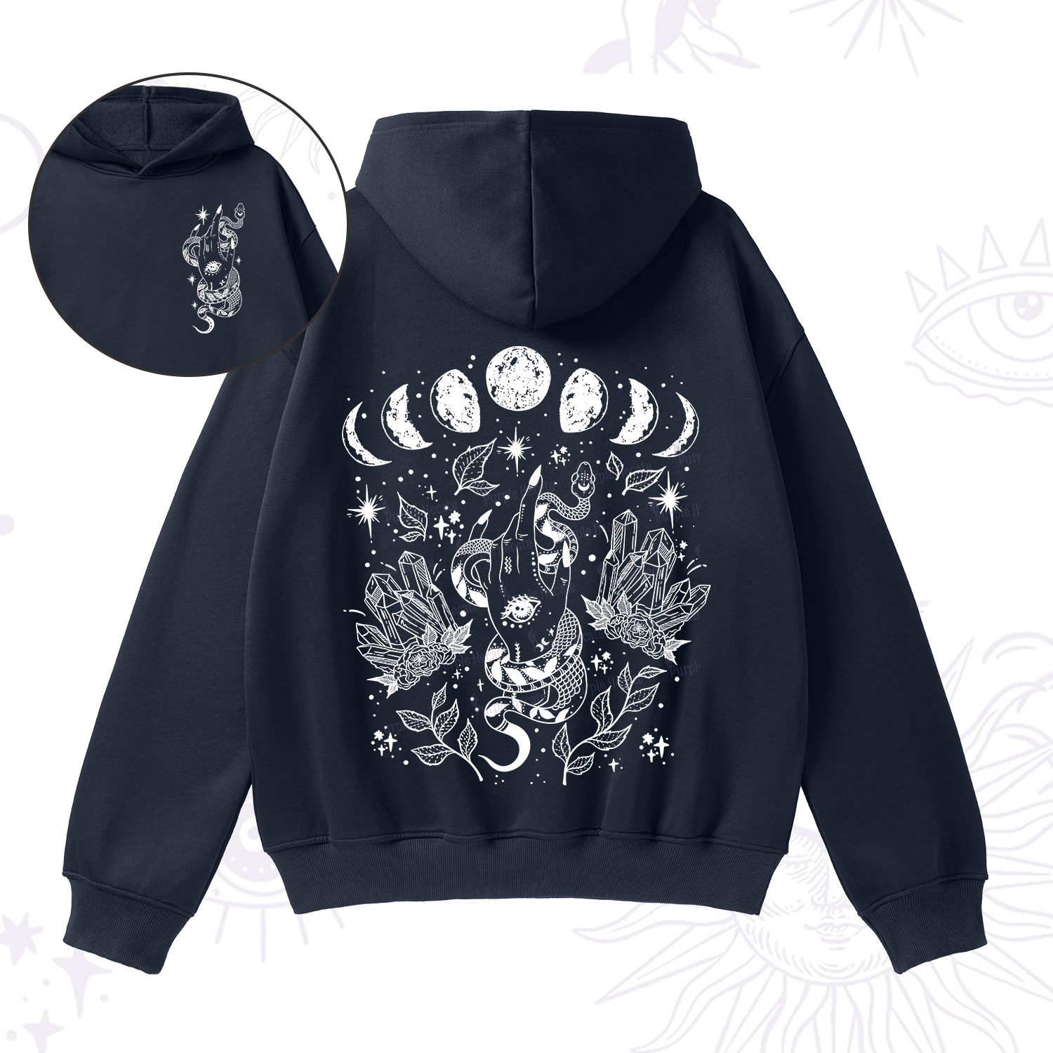Purplehecate Reach For The Moon Fleece Hoodie Suit