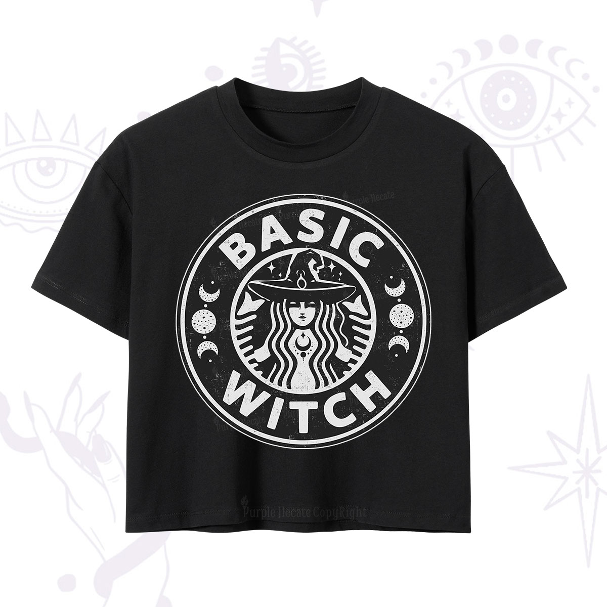 Purplehecate Basic Witch Crop T-Shirt