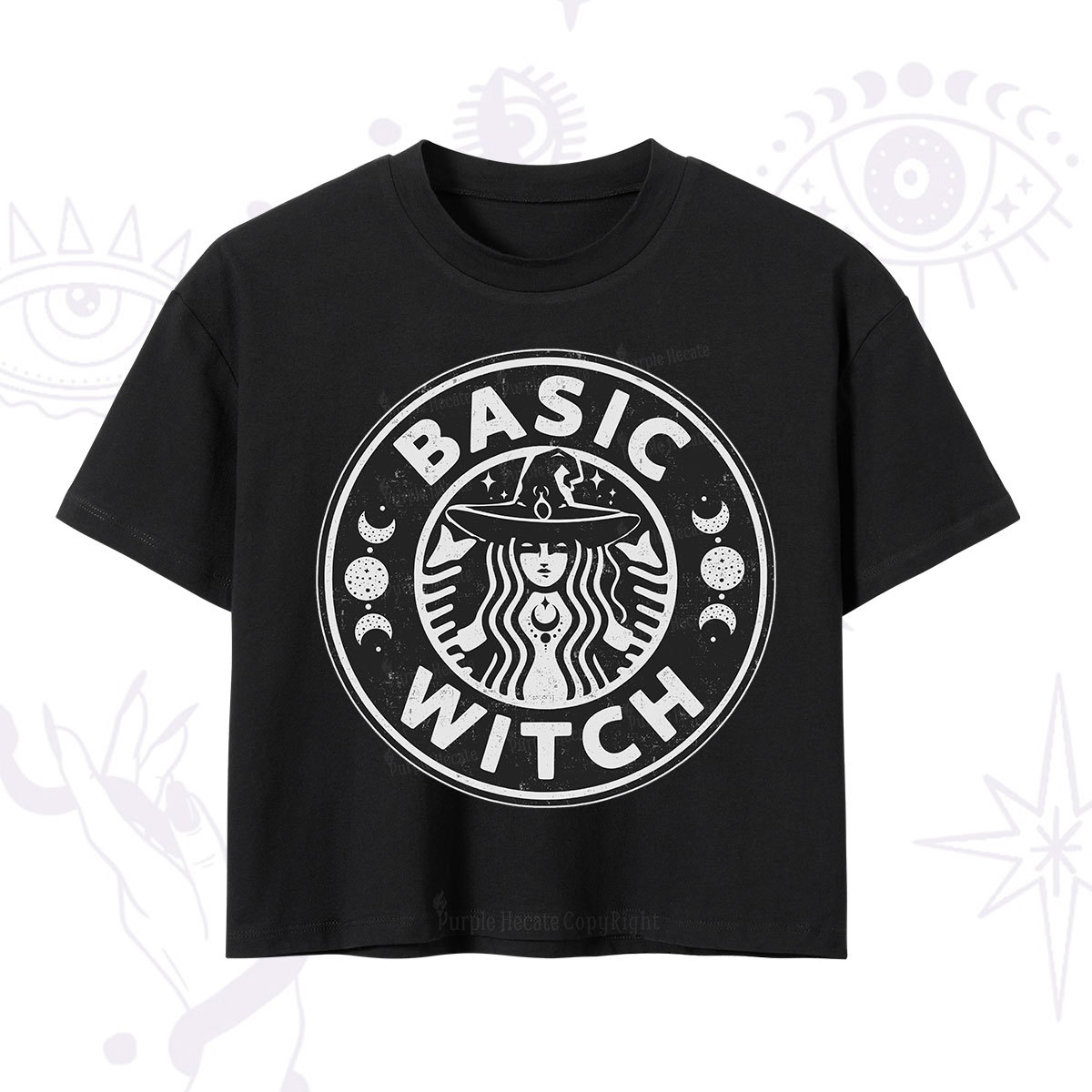 Purplehecate Basic Witch Crop T-Shirt