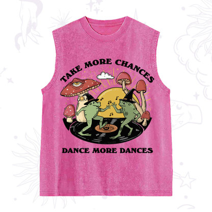 Purplehecate Dancing Frogs Washed Tank