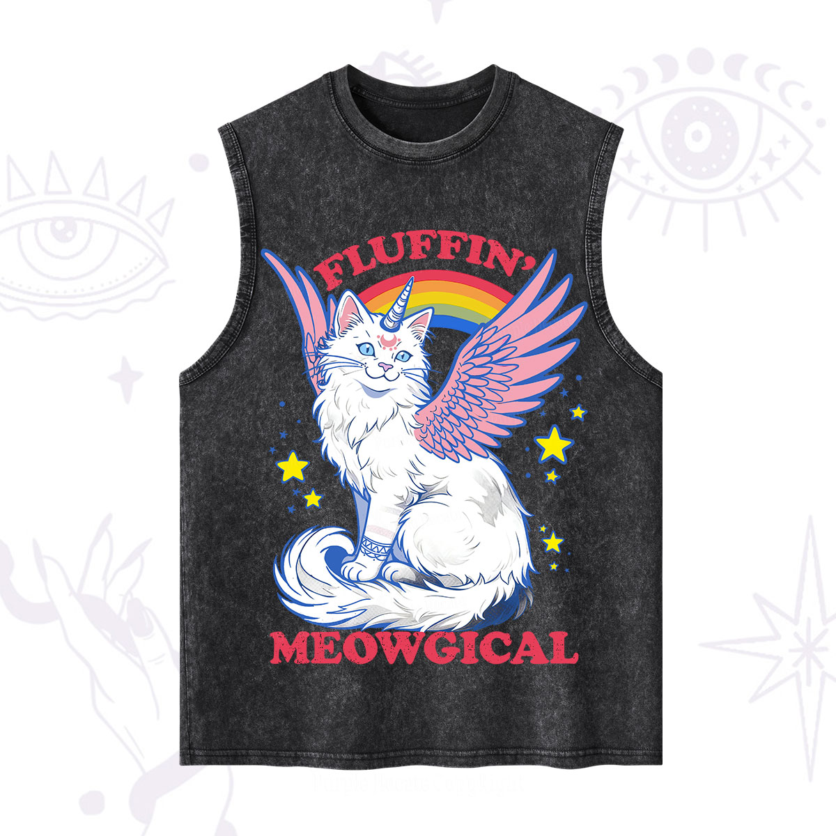 Purplehecate Fluffin Meowgical Washed Tank