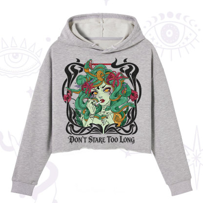 Purplehecate Don't Stare Too Long Crop Hoodie