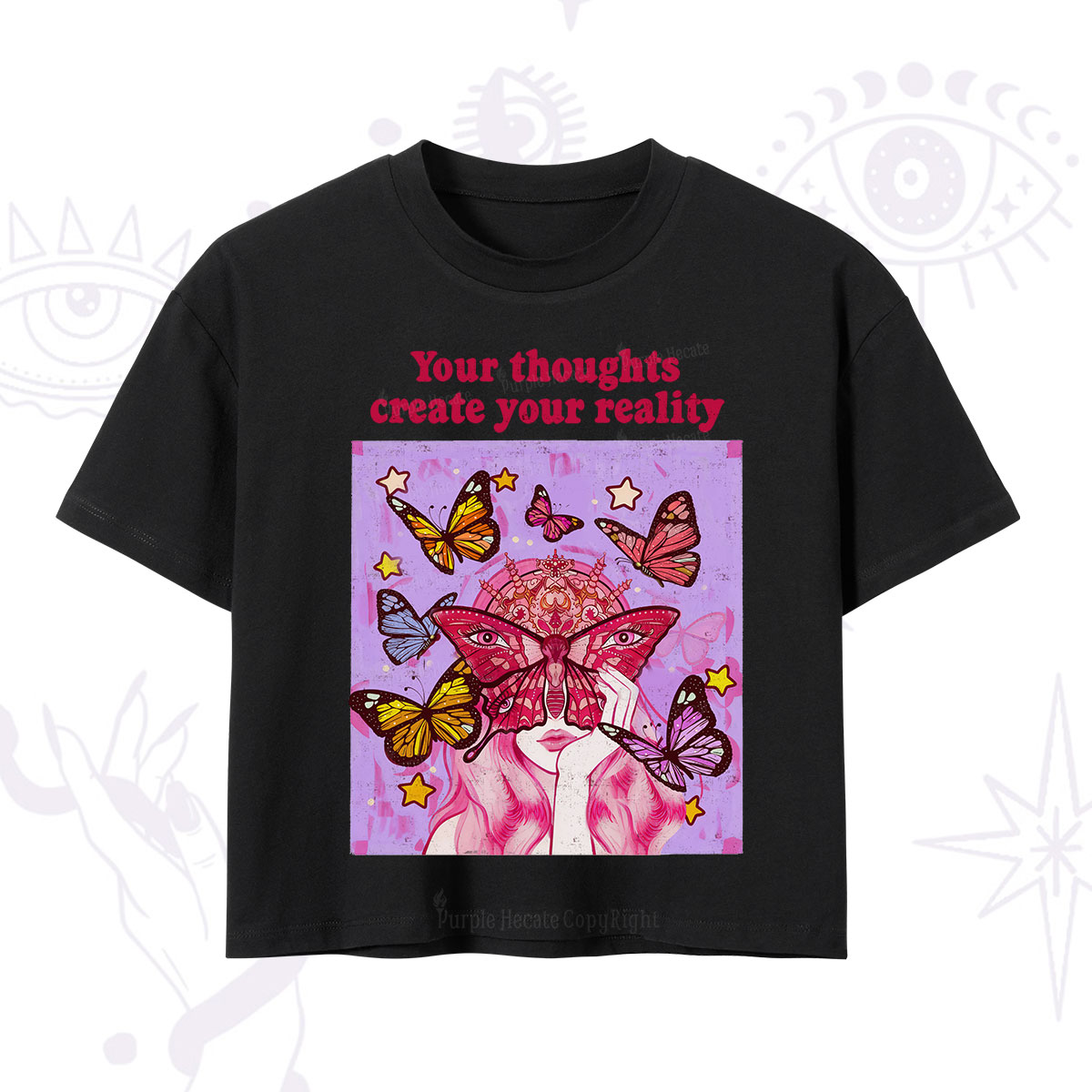 Purplehecate Create Your Reality Crop T-Shirt