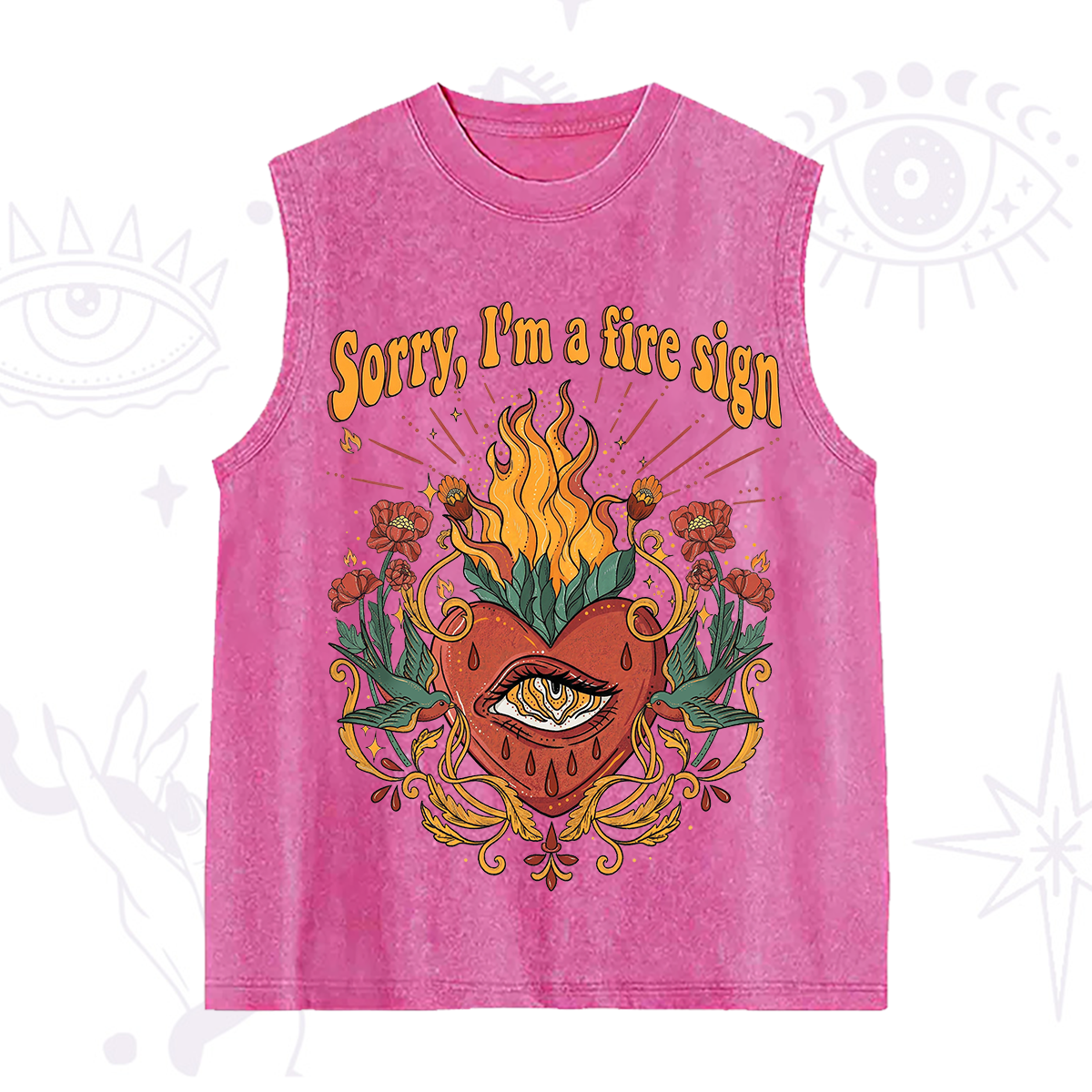 Purplehecate Sorry I'm A Fire Sign Washed Tank