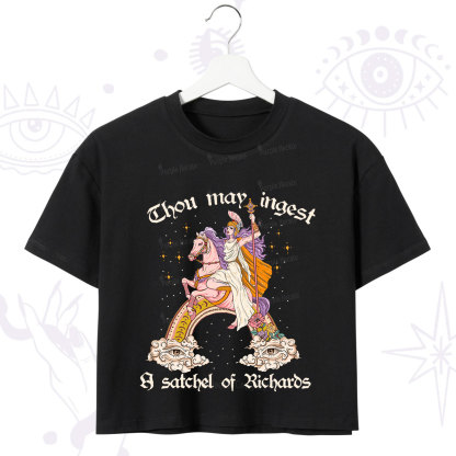 Purplehecate Thou may ingest a satchel of Richards Crop T-Shirt