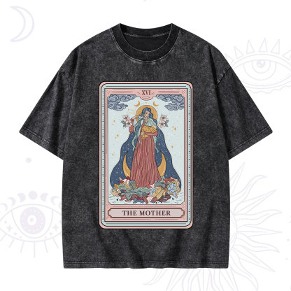 Purplehecate The Mother Tarot Washed T-Shirt
