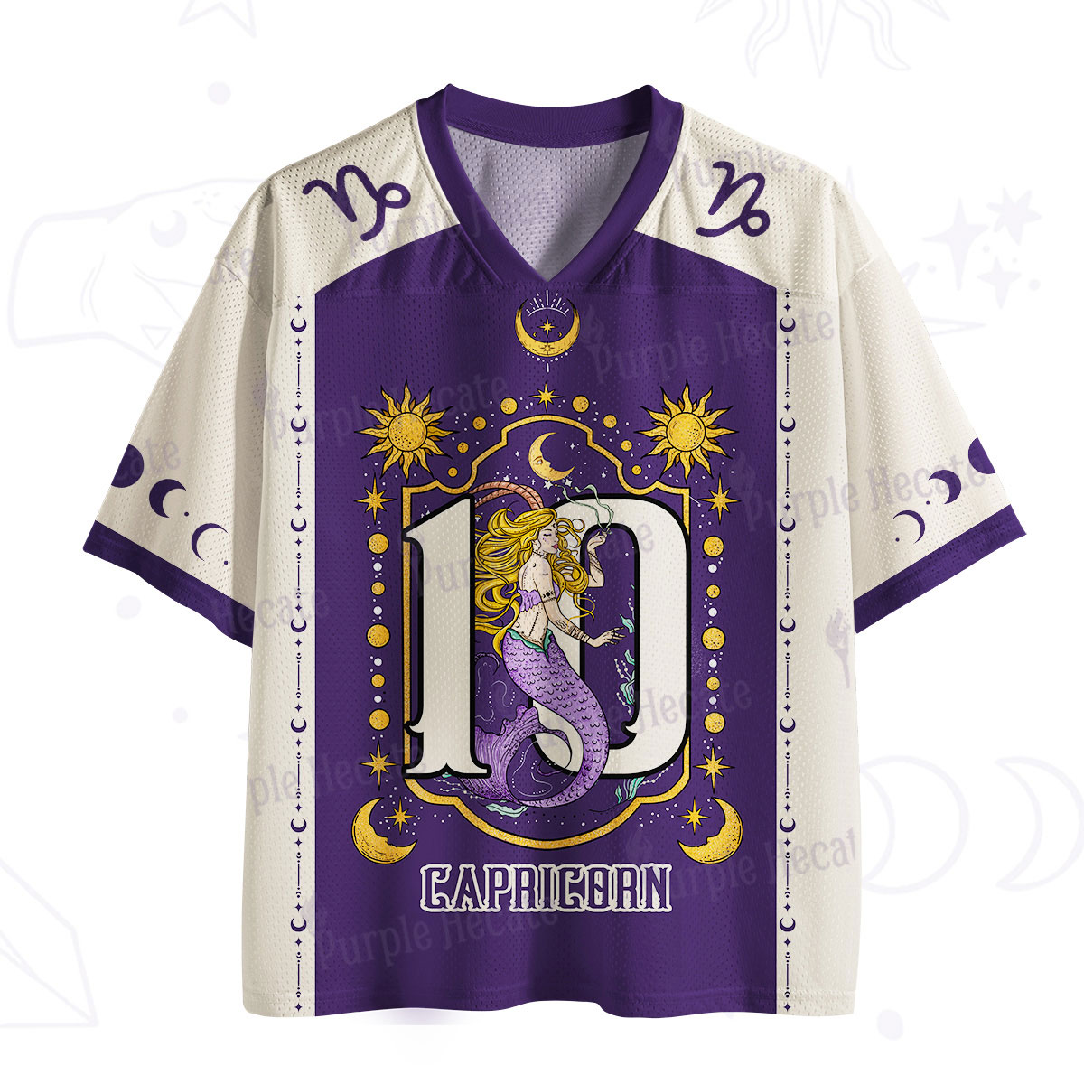 Purplehecate Capricorn Zodiac Mesh Jersey