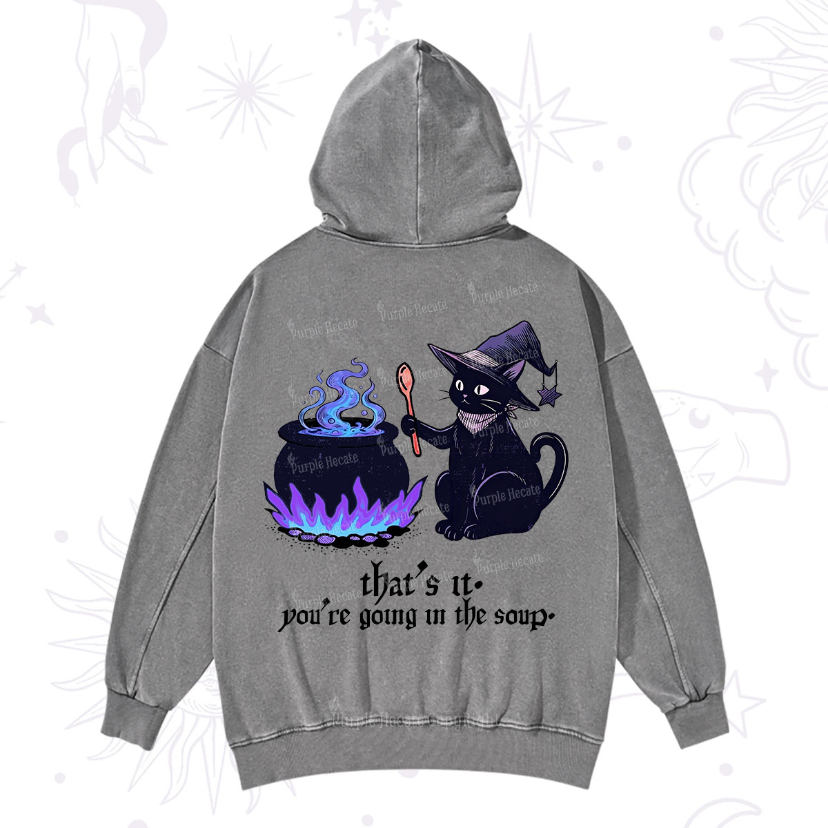 Purplehecate Trust Your Instincts Washed Hoodie