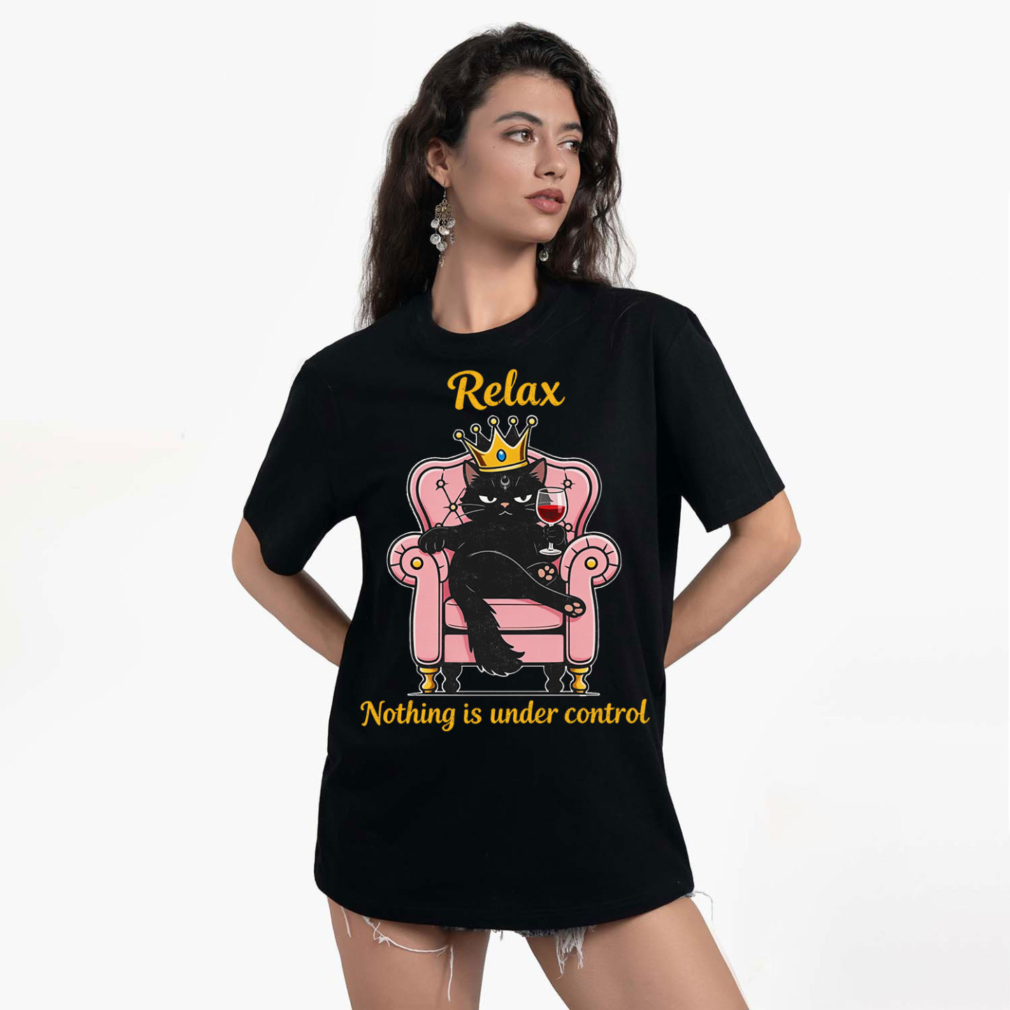 Purplehecate Relax Nothing Is Under Control T-Shirt