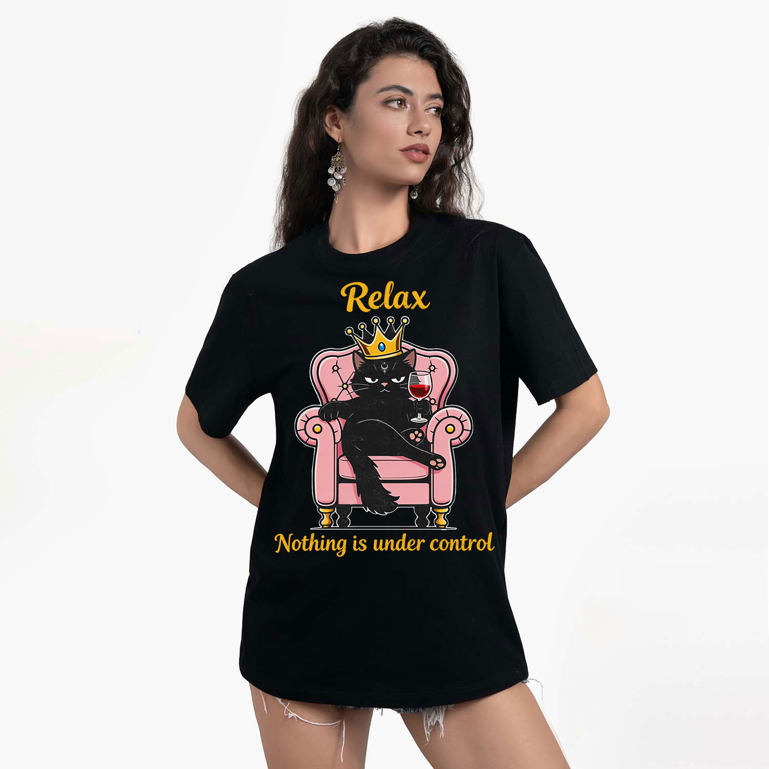 Purplehecate Relax Nothing Is Under Control T-Shirt