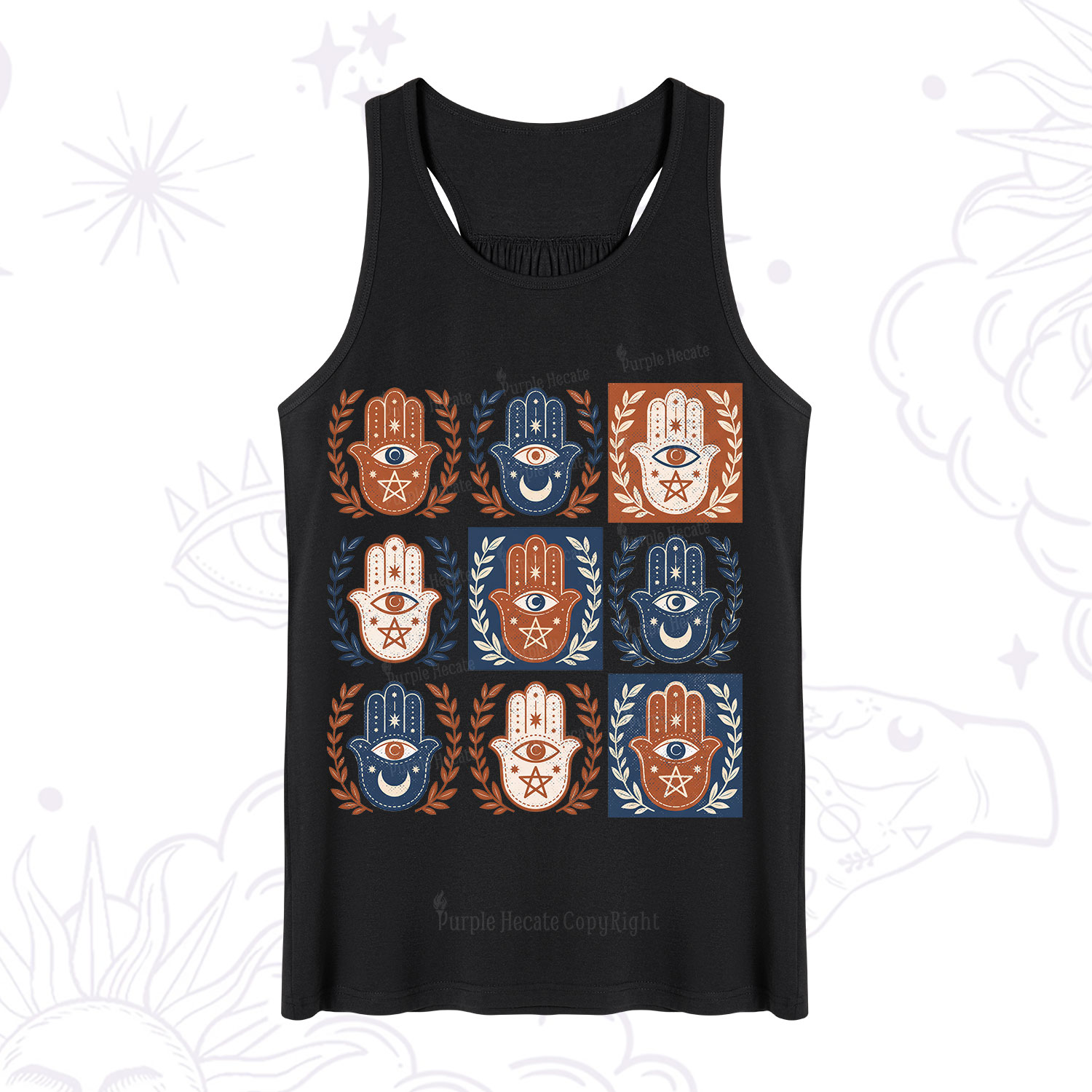 Purplehecate Hamsa Hand Tank