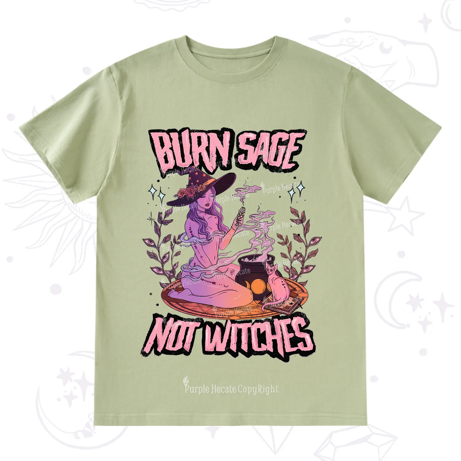 Purplehecate Burn Sage Not Witches T-Shirt