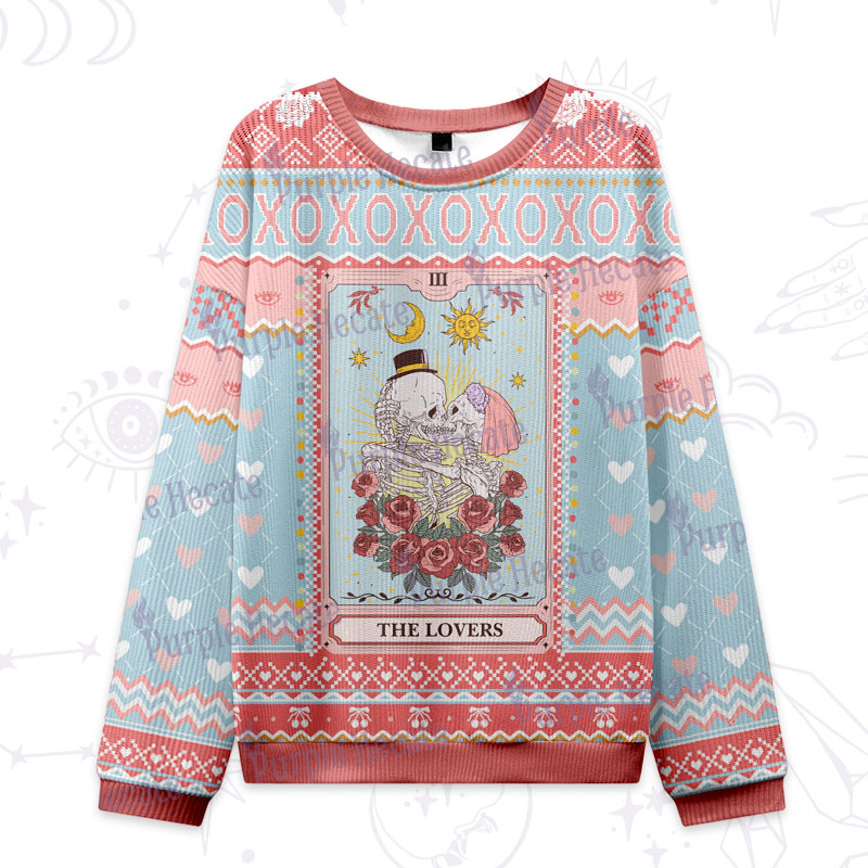 Purplehecate The Lover Tarot Ugly Valentine Sweatshirt