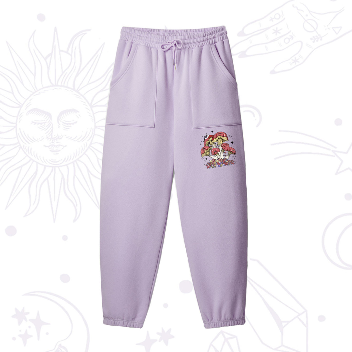 Purplehecate Magic Mushroom Fleece Sweatpants