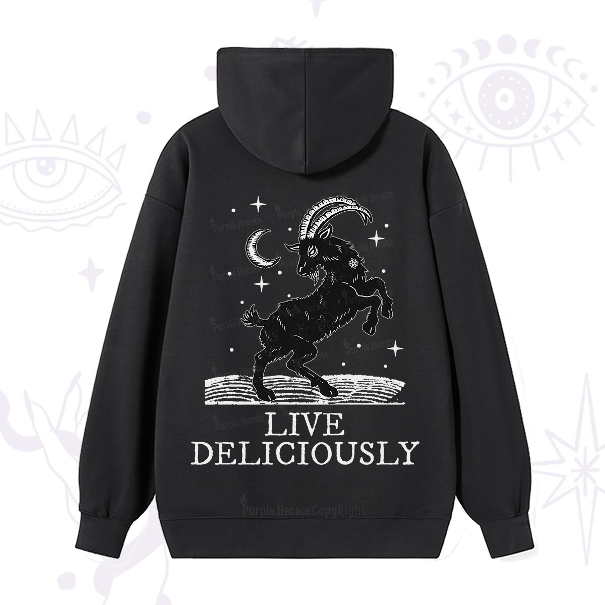 Purplehecate Live Deliciously Hoodie