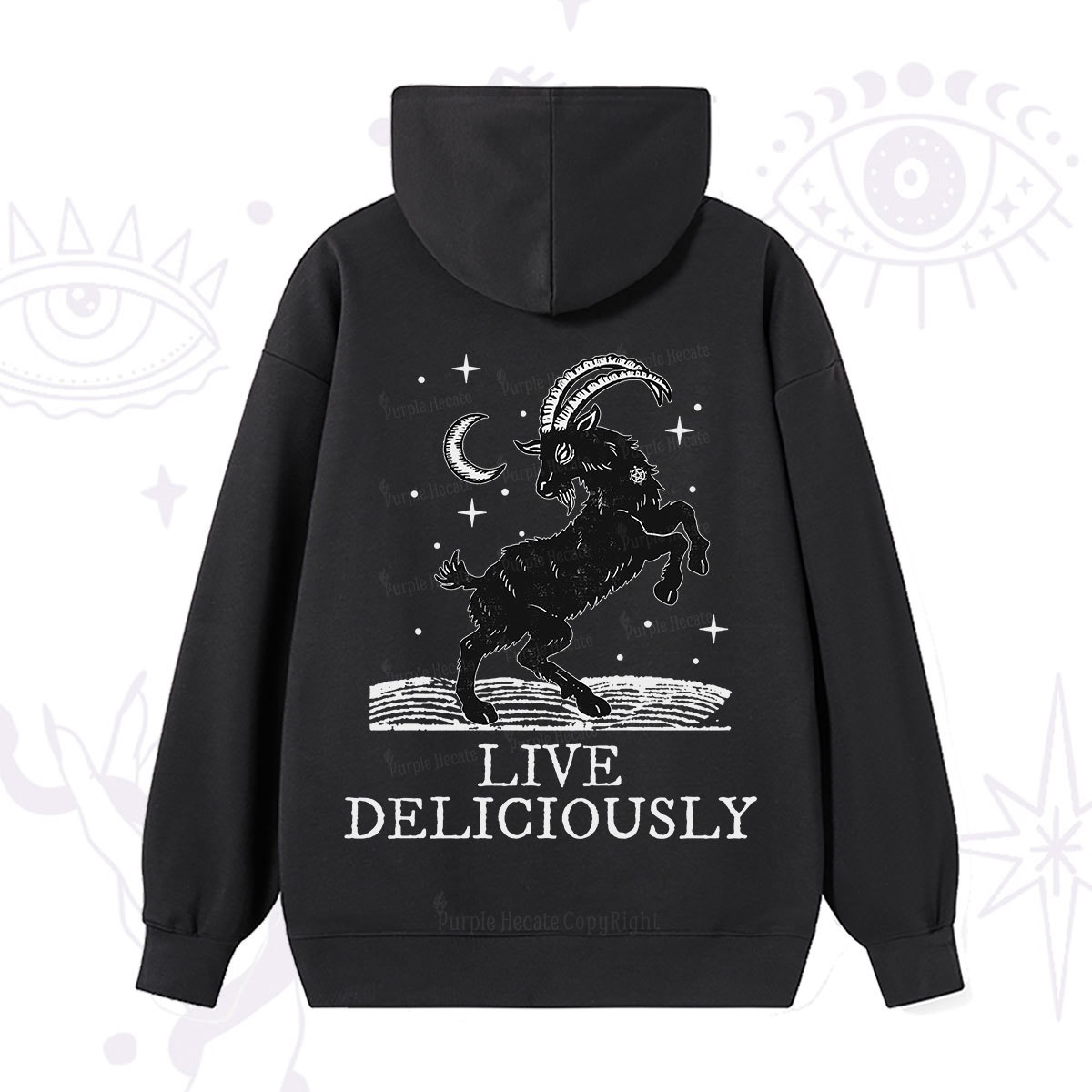 Purplehecate Live Deliciously Hoodie
