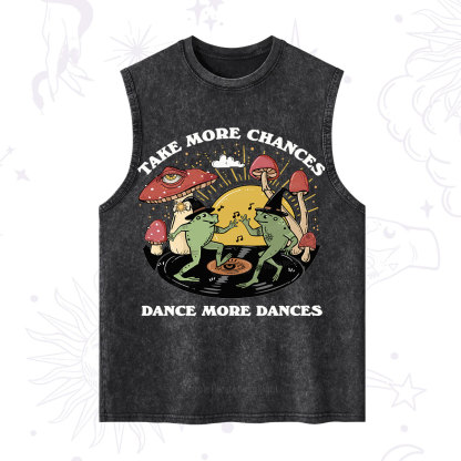 Purplehecate Dancing Frogs Washed Tank
