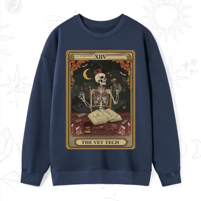 Purplehecate The Vet Tech Skeleton Tarot Sweatshirt