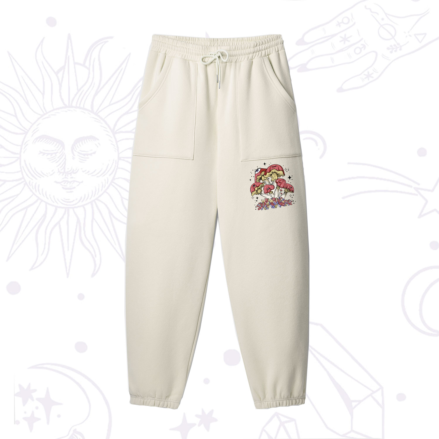 Purplehecate Magic Mushroom Fleece Sweatpants