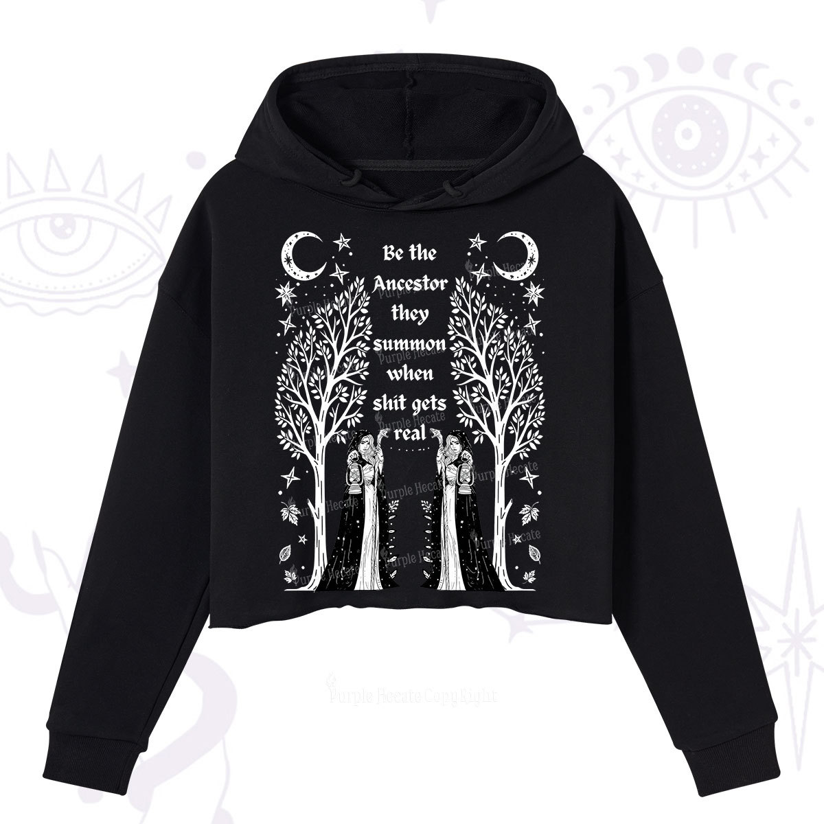 Purplehecate Be The Ancestor They Summon When Shit Gets Real Crop Hood