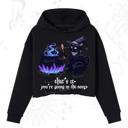 Purplehecate Trust Your Instincts Crop Hoodie