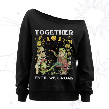 Purplehecate Grilled Cheese Destroyer Raccoon Off The Shoulder Sweatshirt