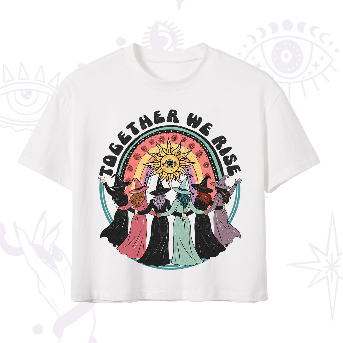 Purplehecate Together We Rise Crop T-Shirt