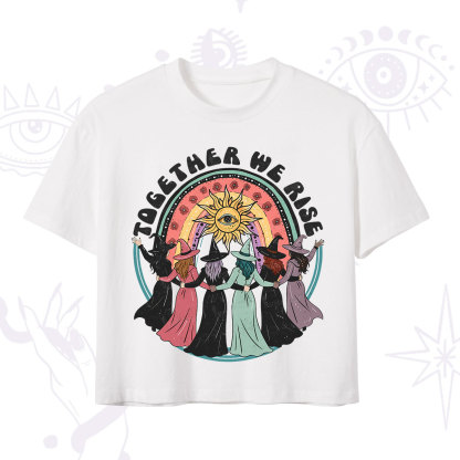 Purplehecate Together We Rise Crop T-Shirt