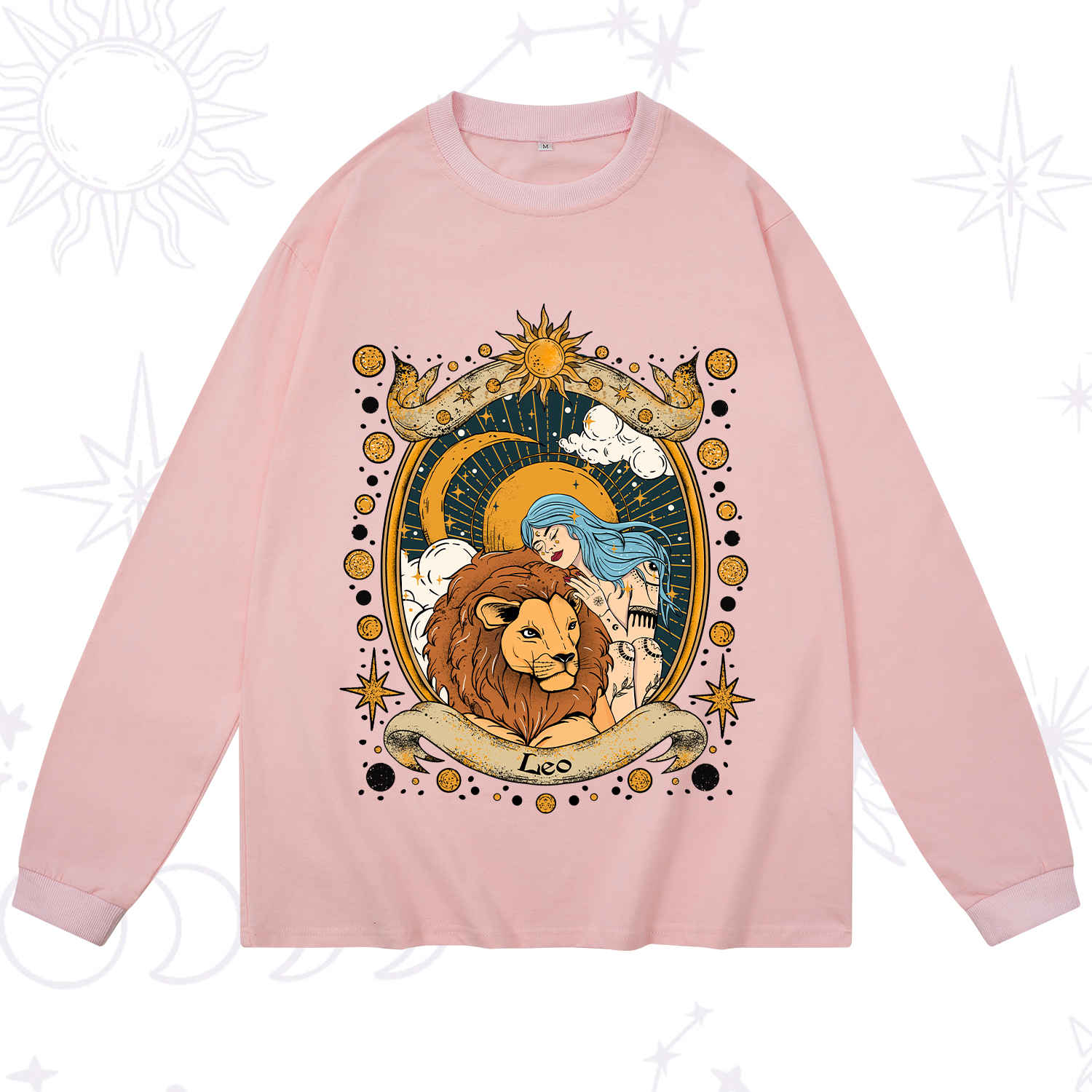 Purplehecate Leo Radiance Zodiac Long Sleeve T-Shirt