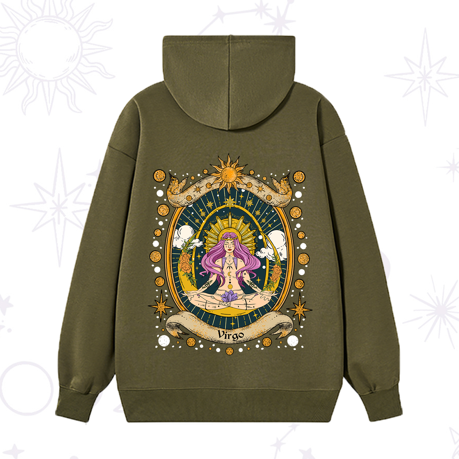 Purplehecate Virgo Radiance Zodiac Hoodie