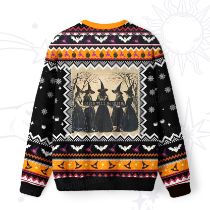 Purplehecate Girls Will Be Girls Witch Ugly Halloween Sweatshirts