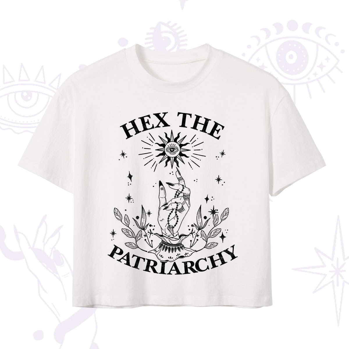Purplehecate Smash The Patriarchy Crop T-Shirt
