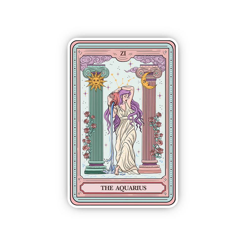 Purplehecate The Aquarius Goddess Tarot Sticker