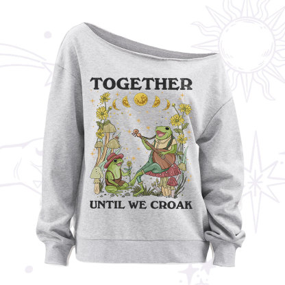 Purplehecate Grilled Cheese Destroyer Raccoon Off The Shoulder Sweatshirt