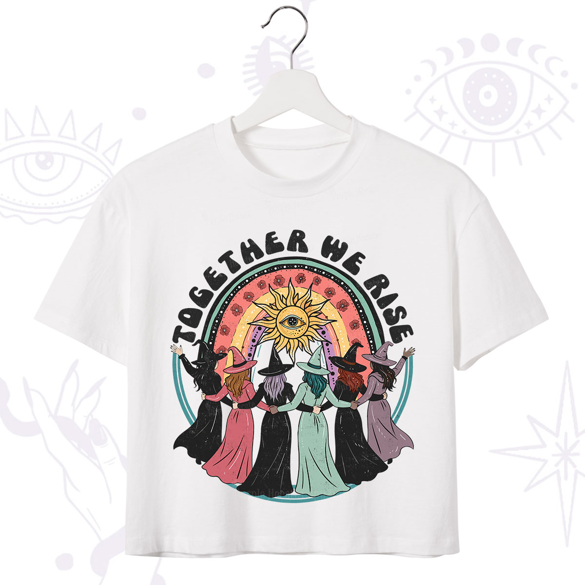 Purplehecate Together We Rise Crop T-Shirt