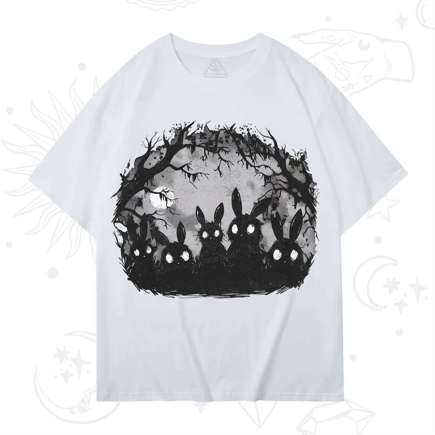 Purplehecate Creepy Weirdcore Bunny T-Shirt