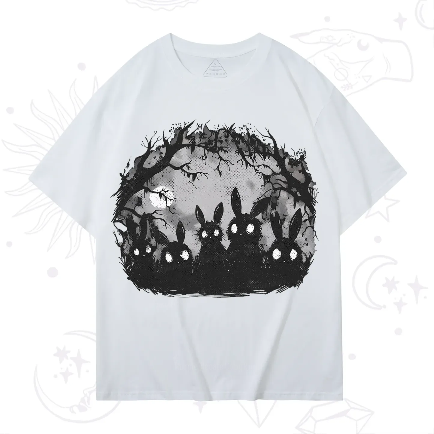 Purplehecate Creepy Weirdcore Bunny T-Shirt