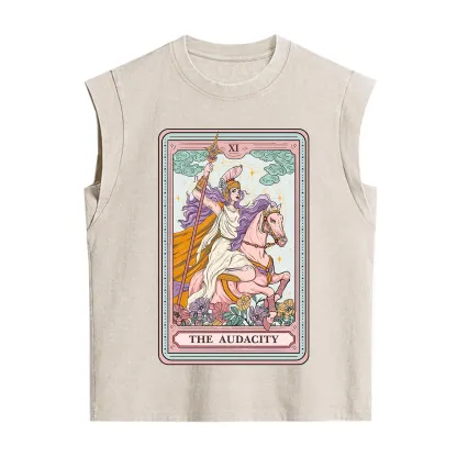 Purplehecate The Audacity Tarot Card Vintage Washed Tank