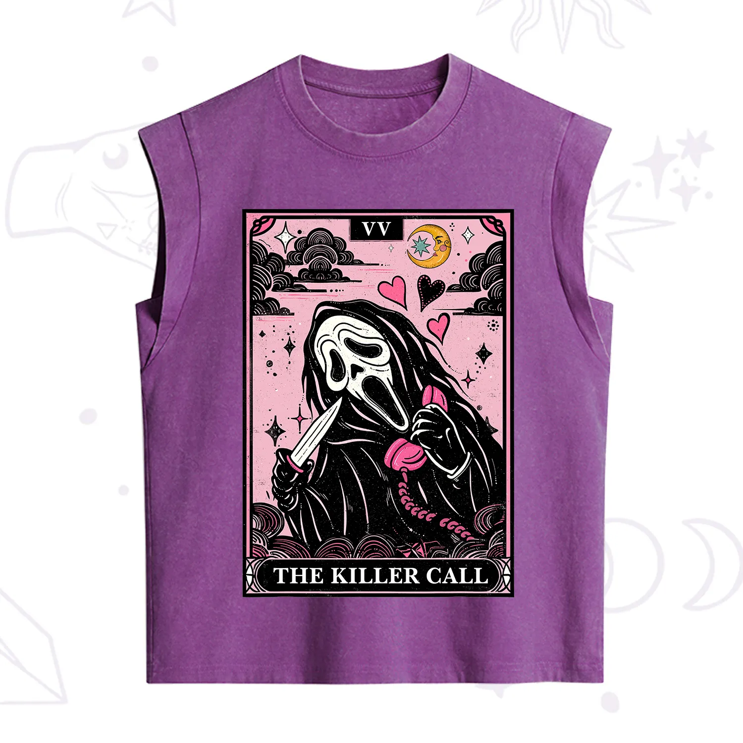 Purplehecate The Killer Call Tarot Vintage Washed Tank