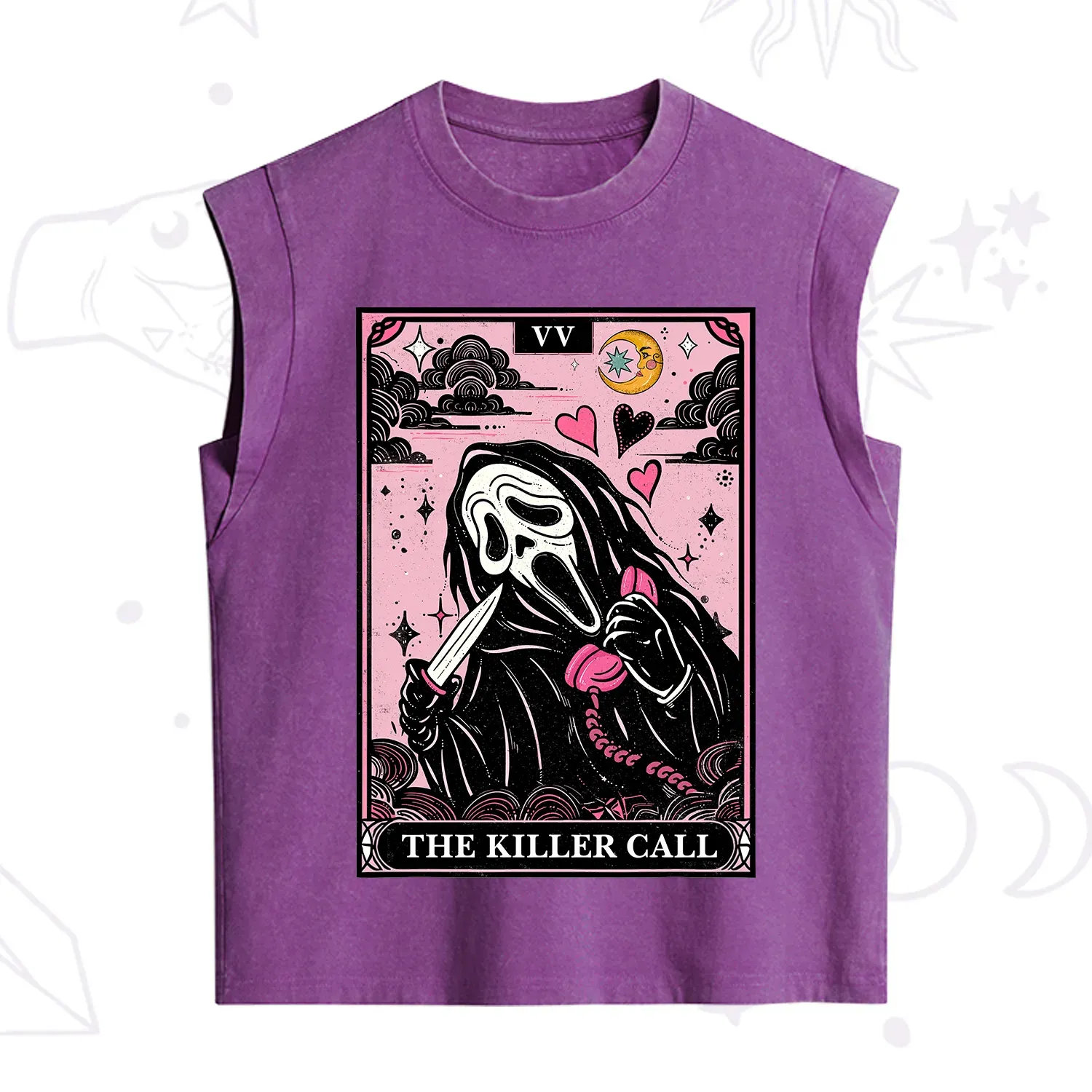 Purplehecate The Killer Call Tarot Vintage Washed Tank
