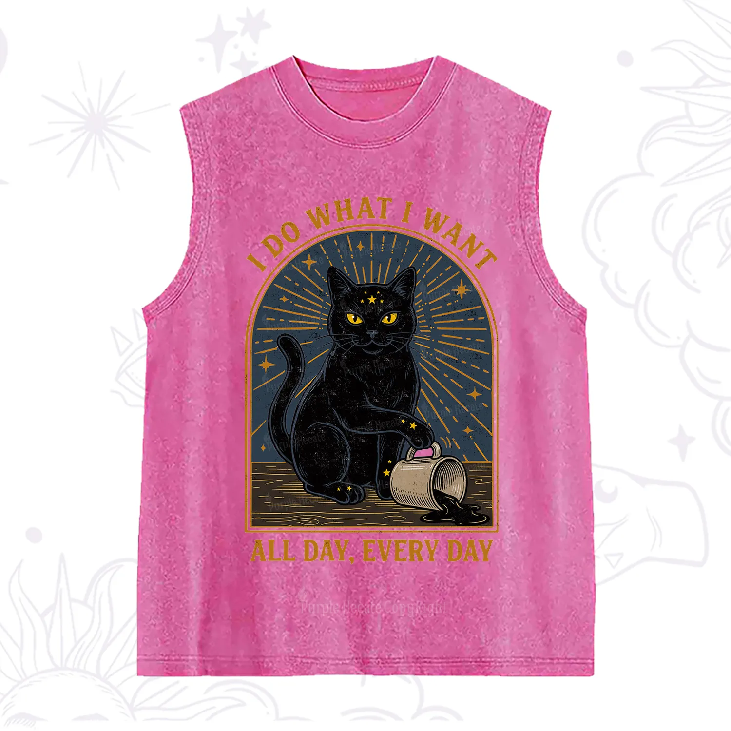 Purplehecate I Do What I What All Day Washed Tank