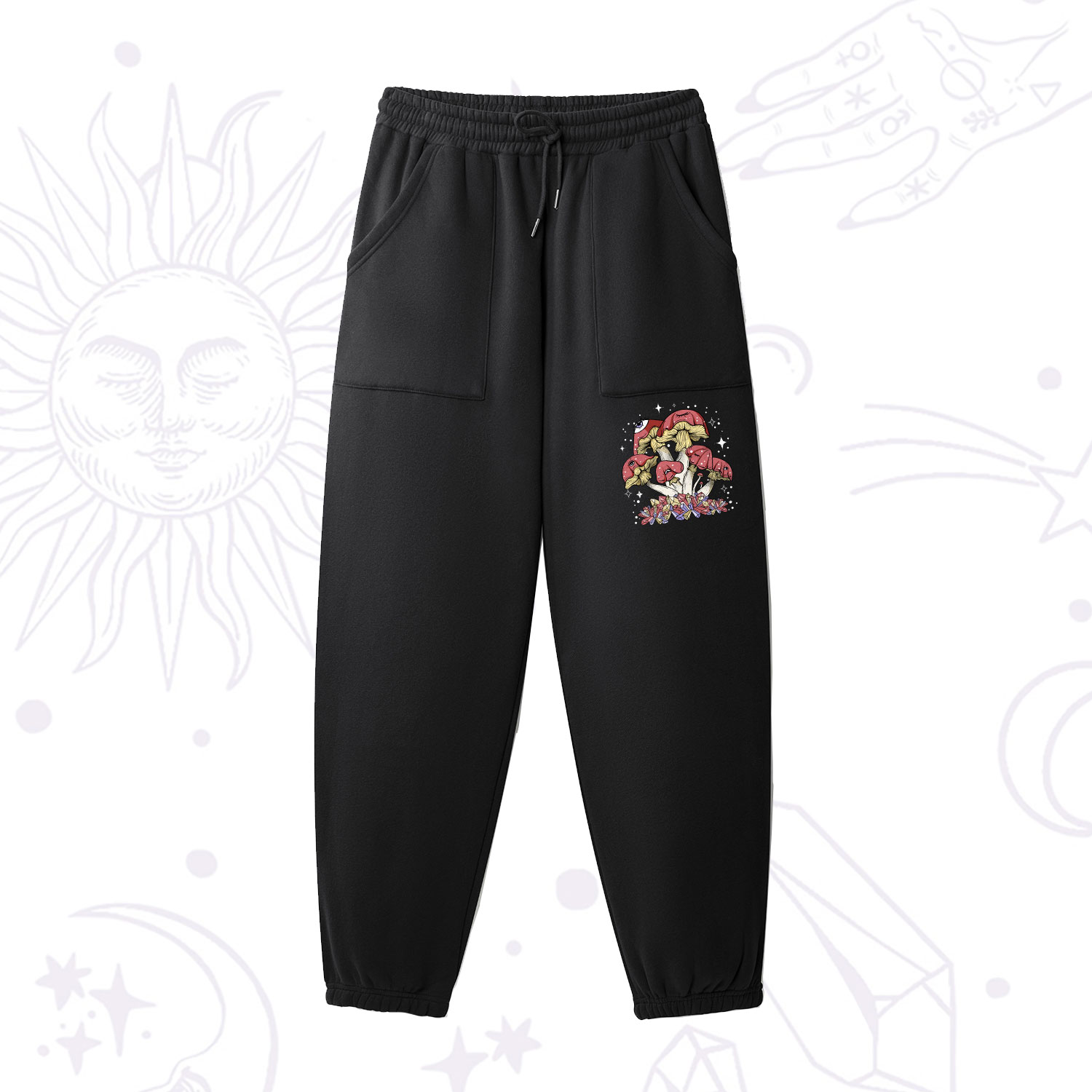 Purplehecate Magic Mushroom Fleece Sweatpants