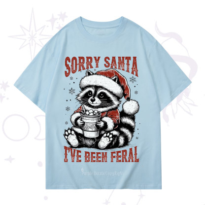 Purplehecate Sorry Santa I've Been Feral Christmas T-Shirt