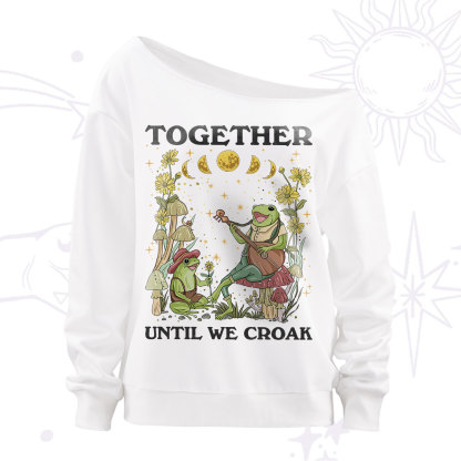 Purplehecate Grilled Cheese Destroyer Raccoon Off The Shoulder Sweatshirt