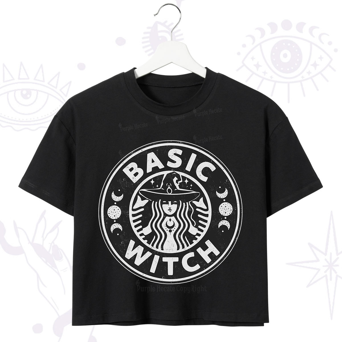 Purplehecate Basic Witch Crop T-Shirt