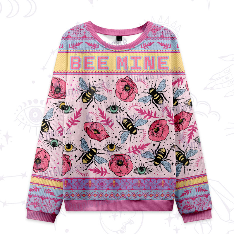 Purplehecate Be Mine Ugly Valentine Sweatshirt