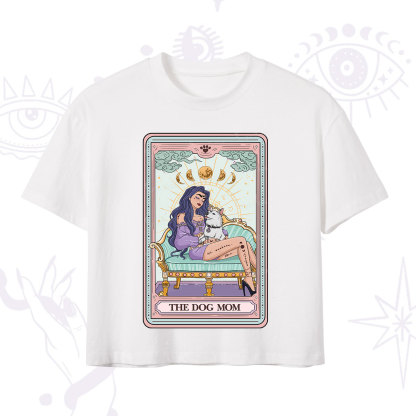 Purplehecate The Dog Mom Tarot Card Crop T-Shirt