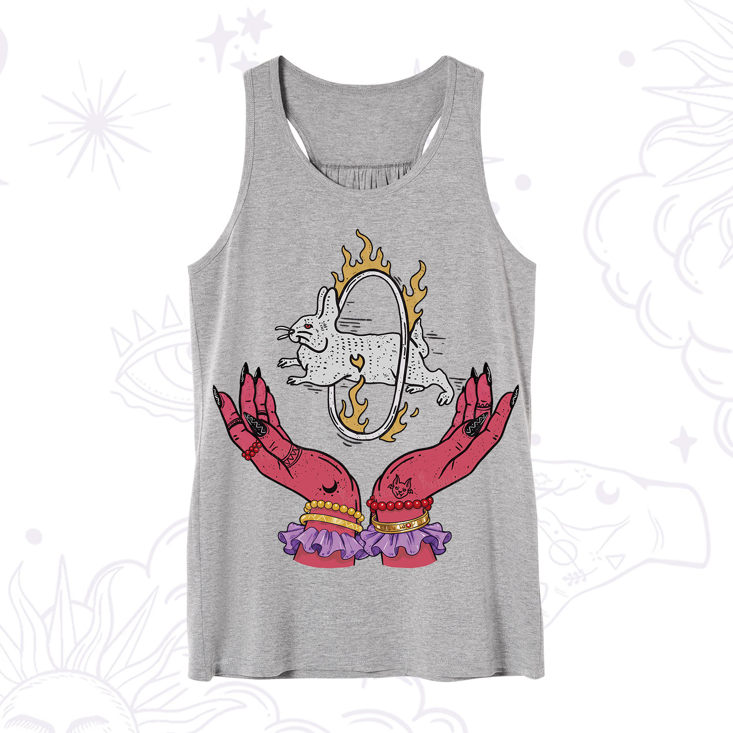 Purplehecate Remera Save The Rabbit Tank